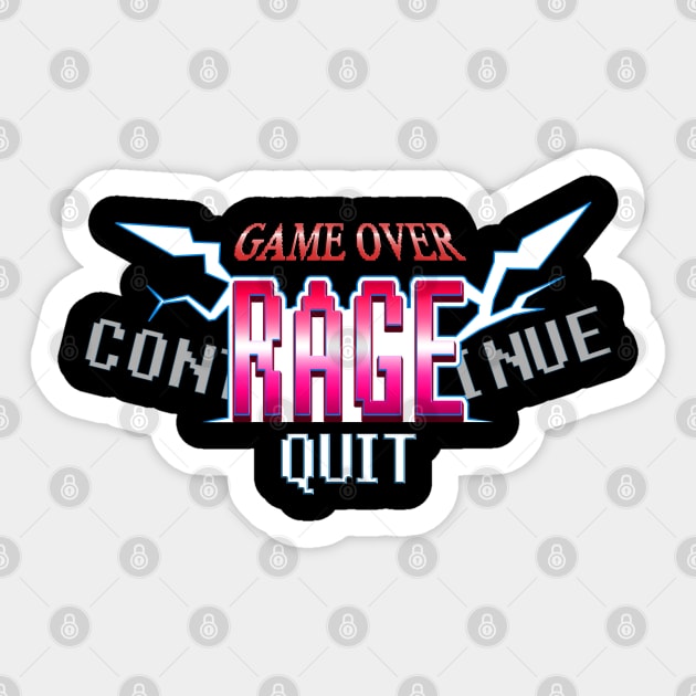 Rage Quit Sticker by FuManChu